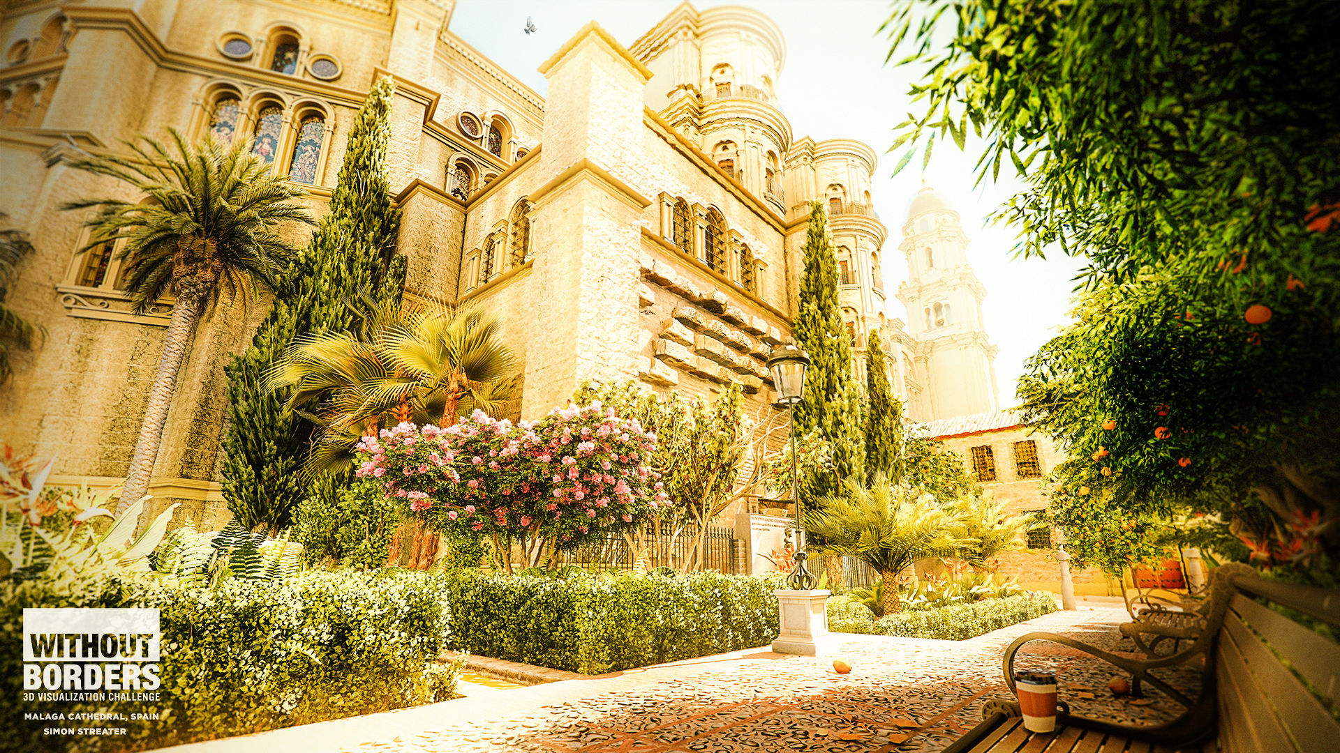 Malaga Cathedral Gardens (Andalucia, Spain) by Simon Streater
