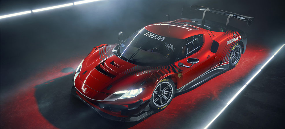 Ferrari 296 GT3 2023 3Dモデル