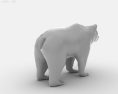 Brown Bear Low Poly 3D модель