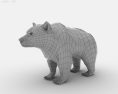 Brown Bear Low Poly 3D модель