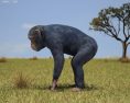Chimpanzee Low Poly Modelo 3D