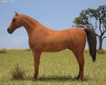 Horse Low Poly Modello 3D