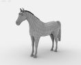 Horse Low Poly Modelo 3d