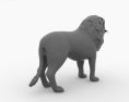 Lion Low Poly Modelo 3D
