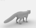 Arctic fox Low Poly Modelo 3d