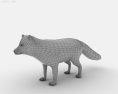 Arctic fox Low Poly 3D модель