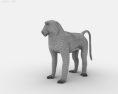 Baboon Low Poly 3d model