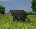 Badger Low Poly 3D-Modell