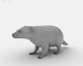 Badger Low Poly 3D 모델 