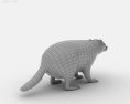 Badger Low Poly Modello 3D