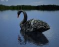 Black Swan Low Poly Modelo 3D