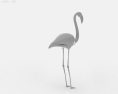 Flamingo Low Poly Modèle 3d