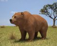 Grizzly Bear Low Poly Modello 3D