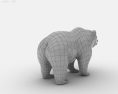 Grizzly Bear Low Poly 3D модель