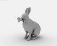Hare Low Poly Modello 3D