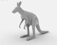 Kangaroo Low Poly Modelo 3d