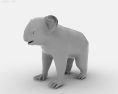 Koala Low Poly 3D-Modell