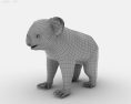 Koala Low Poly Modello 3D