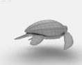 Leatherback Sea Turtle Low Poly 3D-Modell