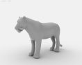Lioness Low Poly 3D-Modell