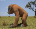 Orangutan Low Poly Modello 3D