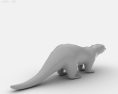 Otter Low Poly Modello 3D