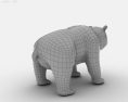 Panda Low Poly Modello 3D