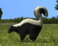 Skunk Low Poly 3D-Modell