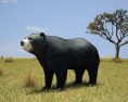 Spectacled Bear Low Poly 3D模型