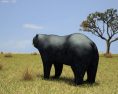 Spectacled Bear Low Poly 3D модель