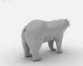 Spectacled Bear Low Poly Modelo 3d