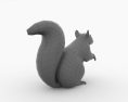 Squirrel Low Poly 3D 모델 