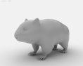 Wombat Low Poly 3D-Modell