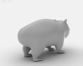 Wombat Low Poly 3D模型