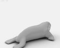 Walrus Low Poly 3D 모델 