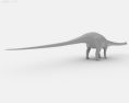 Apatosaurus (Brontosaurus) Low Poly Modèle 3d