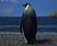 Emperor penguin Low Poly Modèle 3d