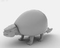 Glyptodon Low Poly 3D-Modell