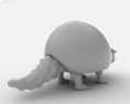 Glyptodon Low Poly Modelo 3D