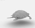 Hawksbill sea turtle Low Poly 3D модель