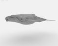 Humpback whale Low Poly Modello 3D