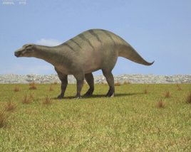 Iguanodon Low Poly Modelo 3D