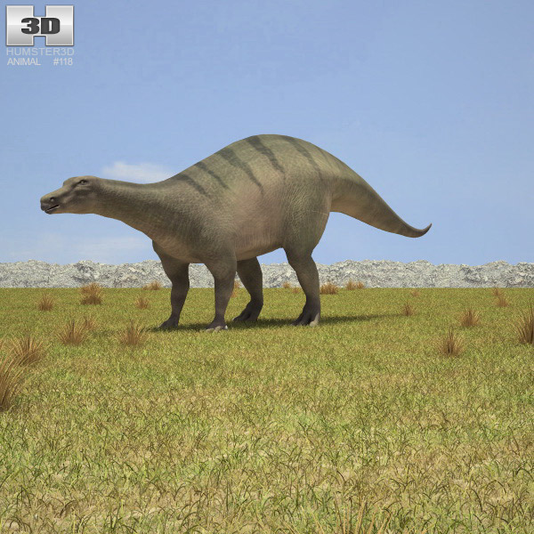 Iguanodon Low Poly 3D model