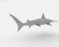 Smooth Hammerhead Shark Low Poly 3D-Modell