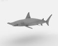 Smooth Hammerhead Shark Low Poly 3Dモデル