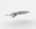 Squid Low Poly 3D-Modell