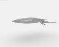 Squid Low Poly 3D-Modell