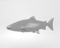 Atlantic salmon Low Poly 3D модель