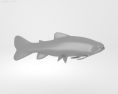 Atlantic salmon Low Poly Modelo 3D