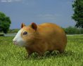 Hamster Low Poly 3Dモデル